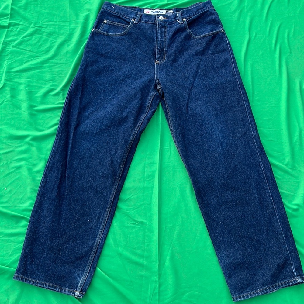 Anchor blue jeans baggy waist 38 length 32